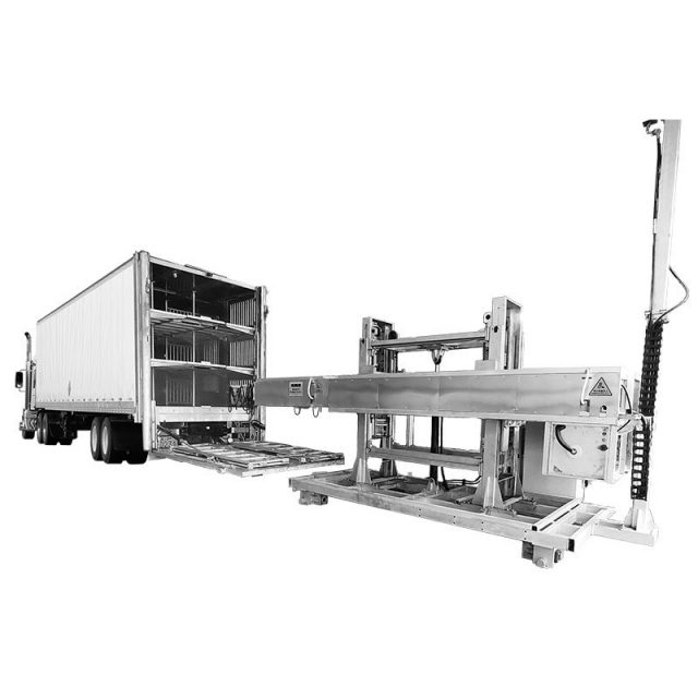 Автоматическая система мойки внутренней поверхности кузова прицепов и контейнеров