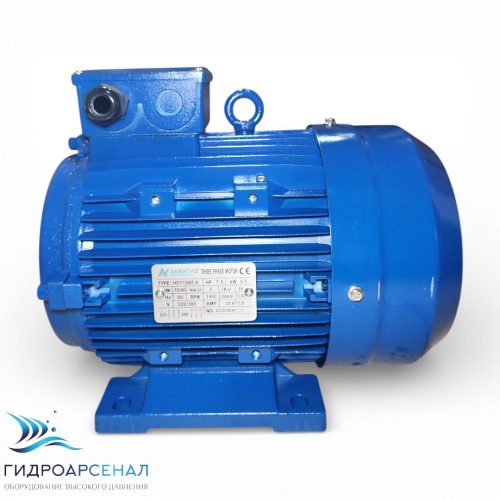 Электродвигатель Аквагид HS112M2-4 5.5 КВт/1450 S1 (2 подшипника), с полым валом ф24, фланец 87.