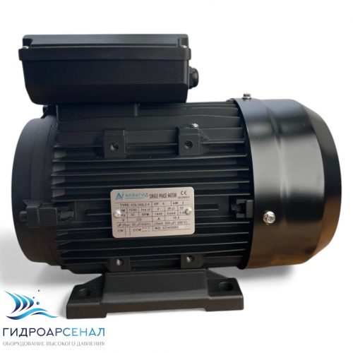 Электродвигатель Аквагид HSL100L3-4 3 КВт/1450 S1 (2 подшипника), с полым валом ф24, фланец 75.